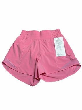 NWT Lululemon Hotty Hot High-Rise Short 4” Lined (Candy Cloud) Size 4